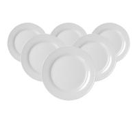 Ritzenhoff & Breker Bianco - Set di 6 piatti piani, diametro 24 cm, colore bianco