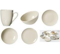 Ritzenhoff & Breker Coffee Mug Cecina Creme, 320 ml di gresino, lavastoviglie -Safe, con glassa a colori, - 6 pezzi (424775) NEW