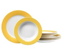 Ritzenhoff & Breker Doppio 596656 - Servizio di Piatti, Colore: Giallo, 8 Pezzi