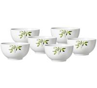 Ritzenhoff & Breker Evora - Set di 6 ciotole per cereali, in porcellana, colore: Bianco