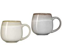 Ritzenhoff & Breker Hygge - Set di 2 tazze da caffè assortite, colore: Bianco