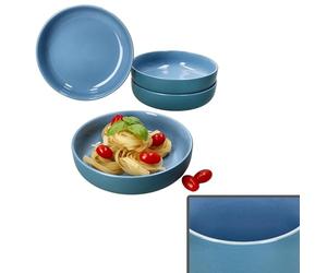 Ritzenhoff & Breker Jasper - Set di 4 piatti fondi, 610 ml, Ø 19,3 cm, piatti in terracotta per 4 persone, piatti profondi per insalata, zuppa, pasta & Co. per colazione, pranzo e pane