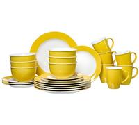 Ritzenhoff & Breker Set combinato Doppio, 24 pezzi, giallo, porcellana