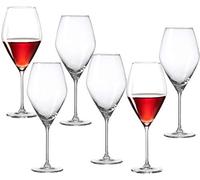 Ritzenhoff & Breker Rotweingläser-Set Salsa 6 Pezzi da 470 ml ciascuna, Vetro, Rosso