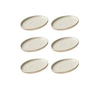 Ritzenhoff & Breker - Set di 6 piattini da caffè Jasper, ø 10,5 cm, colore: Porcellana