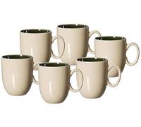 Ritzenhoff & Breker Skog, set di tazze da caffè, 6 pezzi, verde scuro