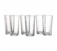 Ritzenhoff & Breker Wave, set da 6 bicchieri da long drink, 250 ml, vetro trasparente
