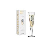 RITZENHOFF 1071034 Bicchiere da champagne 200 ml - Serie Goldnacht No. 34 - Motivo ghepardo con oro vero - Made in Germany