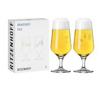 RITZENHOFF Set di 2 bicchieri da birra - 300 ml - Made in Germany | Art. n. 3471006, Serie Brauchzeit, 2 bicchieri da birra 300 ml, cristallo, lavabile in lavastoviglie