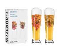 RITZENHOFF Set di 2 bicchieri da birra - 500 ml - Made in Germany | Art. n. 3481011, Serie Brauchzeit, 2 bicchieri da birra 500 ml, cristallo, lavabile in lavastoviglie