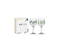 RITZENHOFF 3882001 Bicchiere da gin 700 ml - Set di 2 - Serie Botanic Glamour - 2 calici con motivo a stella e luna - Made in Germany