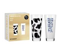 RITZENHOFF Set di 2 bicchieri da latte - 300 ml - Made in Germany | Art. n. 6131001, Serie Jubilee Collection, 2 bicchieri da latte 300 ml, cristallo, lavabile in lavastoviglie