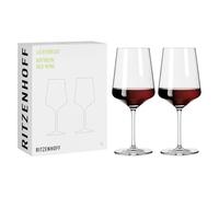 RITZENHOFF 6111005 Bicchiere da vino rosso 500 ml - Serie Lichtweiss - 2 pezzi in un set regalo - Elegantemente moderno - Made in Germany