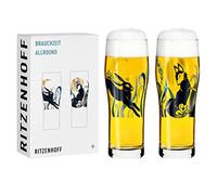 RITZENHOFF 3781001 Bicchiere universale 600 ml - Serie Brauchzeit n. 1-2 pezzi con motivo coordinato - Made in Germany