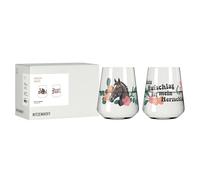 RITZENHOFF Set di 2 bicchieri universali - 600 ml - Made in Germany | Art. n. 8086004, Serie Reitgold, 2 bicchieri universali 600 ml, cristallo, lavabile in lavastoviglie
