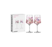 RITZENHOFF 3461008 Bicchiere da aperitivo 500 ml - Set di 2 - Serie Sommersonett - 2 pezzi, motivo foglie, fiori - Made in Germany