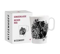 RITZENHOFF 3731002 Tazza da caffè 330 ml - Serie Genussklasse No. 2 - Tazza in porcellana con motivo di uccelli - Pezzo di design