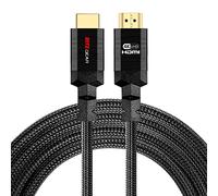 RitzGear, cavo HDMI 2.0, 4K, 30 piedi, cavo in nylon intrecciato ad altissima velocità da 18 Gbps e connettori dorati, 4K a 60 Hz/UHD/3D/2160p/1080p/ARC e Ethernet, compatibile con UHD TV/Monitor/PC/PS5/Xbox