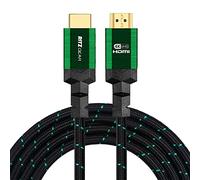 RitzGear, cavo HDMI 2.0 4K da 7,6 m, cavo in nylon intrecciato ad altissima velocità da 18 Gbps e connettori dorati, 4K a 60Hz/UHD/3D/2160p/1080p/ARC e Ethernet. compatibile con UHD TV/Monitor/PC/PS5/Xbox