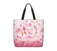Riutilizzabile Borsa Shopper Red Petals. Print Shopping Bag Con Tasca Interna Borsa Stoffa Shopper Per Palestra, Regali, Scuola, 40X50X15Cm