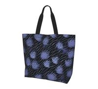 Riutilizzabile Borsa Stoffa Shopper Purple Stripes Shopper Borsetta Casual Borsa Da Spiaggia Per Scuola, Uso Viaggi, Shopping, 40X50X15Cm