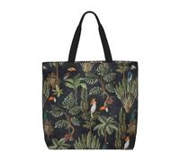 Riutilizzabile Borsa Stoffa Shopper Watercolour Cactus Print Borsa Tote Tracolla Lavabile Borsa Tote Bag Per Shopping, Scuola, Regali, 40X50X15Cm