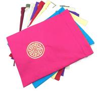 Riutilizzabile Coulisse Cinese Joyous Cotone Lino Scarpe Borse per la Casa di Viaggio Borse di Immagazzinaggio Delle Donne All'ingrosso Fine Ricamato Scarpe Coper, Colori misti (10 pezzi), 10.6 x 14