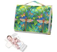 Riutilizzabile Fasciatoio Coperture con Tasca in Tessuto Libellula Goth Goth Colorato Fasciatoio Pad per il Tavolo per Mamme Papà cambiadores de pa ales para Bebes
