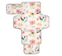 Riutilizzabile Fasciatoio Pad con Tessuto Tasca Pannolino mat Fasciatoio Fasciatoio Bambino Stazione di Viaggio Kit Fiori Crema Colore Cartoon