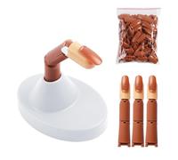 Riutilizzabile Nail Art Training Modello A Mano Con Consigli Intercambiabili E Titolari Antislip Per Prassi Salone Regalo Per Gli Avanzati Le Unghie Principianti