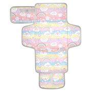 Riutilizzabile pannolini fasciatoio con tasca in tessuto fasciatoio fasciatoio leggero e pieghevole fasciatoio stazione da principessa vestito corona cartone animato