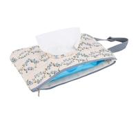 riutilizzabile per salviettine in morbido cotone, lavabile | Contenitore trapuntato per salviettine da viaggio, per campeggio, viaggi, vacanze, guida, shopping, asilo nido