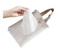 Riutilizzabile per salviettine per riutilizzabili - Borsa da viaggio portatile Lipidi Dispensatore di tessuto di carta,Contenitore per asciugamani di carta per polvere, borsa per passeggino