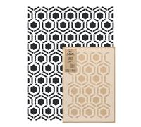NAKLEO Stencil per Pittura Grandi Dimensioni 59x95cm, Esagono Geometrico Hicks Modello per Pareti, Plastica e Riutilizzabile Fai Da Te Carta da Parati Decorazioni Casa, Muro Legno Mobili