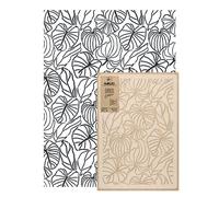 Riutilizzabile stencil plastica 65x95cm/ DECO TROPICAL LEAVES / Seamless Ovunque