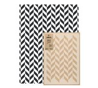 Riutilizzabile stencil plastica 65x95cm Seamless CHEVRON INVERSO
