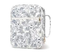 Riutilizzabile Trapuntato Borsa A Libro Organizzatori Con Cerniera In Tasche Per Chiese Viaggi Studi E Donne Accessori Trapuntato Cover Per Le Donne, f, taglia unica