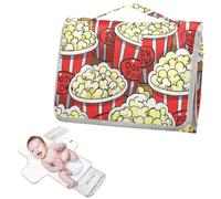 Riutilizzabili Baby Pee Pads con tasca in tessuto carino cartone animato cibo popcorn portatile pannolino fasciatoio con cuscino integrato cambiador de pa?ales para Bebes