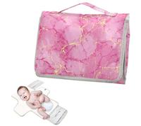 Riutilizzabili Baby Pee Pads con Tasca in Tessuto Classico Marmo Fluorescente Oro Rosa Portatile Fasciatoio Pad Bambino Kit Da Viaggio Cambiadores de pa?ales para Bebes