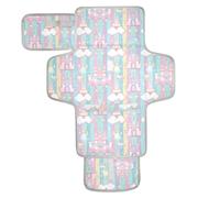 Riutilizzabili Baby Pee Pads con tasca in tessuto impermeabile fasciatoio con cuscino incorporato castello principessa cartone animato