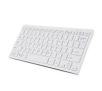Riuty Mini Tastiera, Sottile Mini Tastiera USB compatta cablata USB compatta per, iMac, PRO/Air, Mini, PC Desktop Laptop(Bianca)