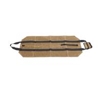 Riuulity 1 Pezzo, Borsa da Trasporto in Legno, Tela, 98,04 X 40,64 Cm, 393 G, Tracolla, caffè e Kaki, Porta Legna da Ardere Extra Large con Manici (Cachi)