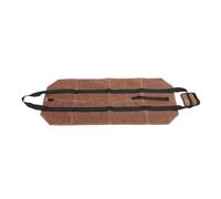 Riuulity 1 Pezzo, Borsa da Trasporto in Legno, Tela, 98,04 X 40,64 Cm, 393 G, Tracolla, caffè e Kaki, Porta Legna da Ardere Extra Large con Manici (Caffè)