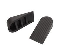 Riuulity 2 Fermaporta Neri, Cuneo Fermaporta Antiscivolo con Presa Forte, Ideale per Porte Industriali Pesanti, Adatto a Molti Luoghi, Materiale TPR