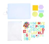 Riuulity 268 PC Lettere e Numeri Trasparenti, Tavolo della Luce Sensoriale, Giocattoli Educativi per Bambini con Carte D'ombra, Insegnamento Interattivo a Casa