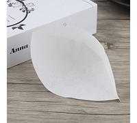 Riuulity 50 Pezzi di Carta da Filtro per caffè Americano a Forma di Cono Premium per la Massima Conservazione del Gusto del caffè, Carta in Pura Pasta di Legno, Bianco, 50 Pezzi