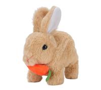 Riuulity Adorabile Peluche a Forma di Coniglietto Che Imita i Suoni, Include un Oggetto di Carota, per il Gioco tra Genitori e Figli (YELLOW)