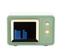 Riuulity Altoparlante retrò, Altoparlante Wireless Portatile con Visualizzazione dei Testi Sincronizzata e Suono Chiaro, per L'arredamento della Scrivania di Casa e Ufficio e attività