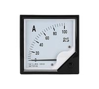 Riuulity Amperometro Analogico da Pannello 100A/5A, Elegante Misuratore di Corrente con Puntatore per L'industria Chimica, Materiale ABS di Lunga Durata