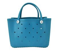 Riuulity Borsa da Spiaggia Borsa da Spiaggia Durevole, in Materiale EVA, Multifunzione, Salvaspazio, Portatile, Design a Foro Rotondo, Borsa da Spiaggia Impermeabile per Viaggi
